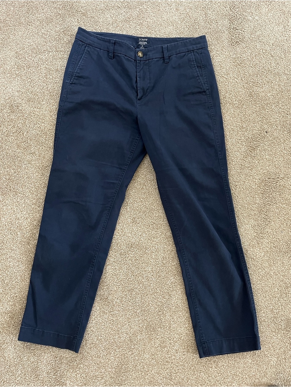 J. Crew Men's Navy Stretch Chinos